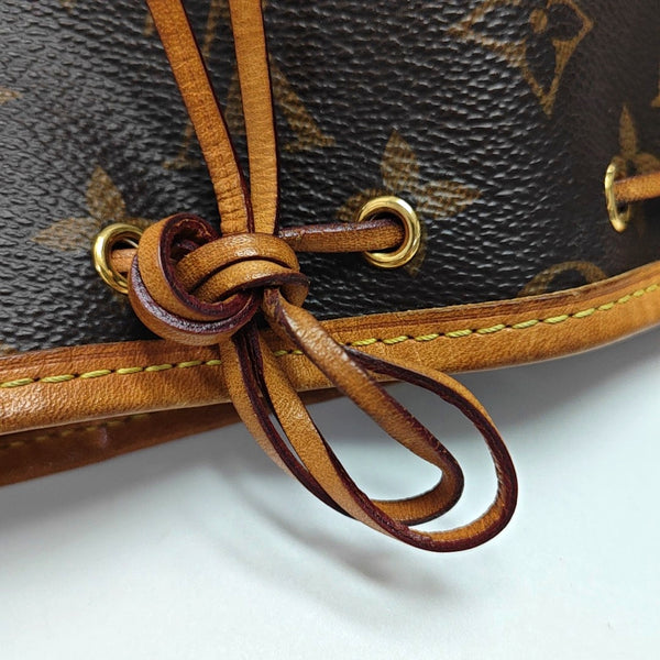 NÉONOÉ Nano Monogram Coated Canvas Brown