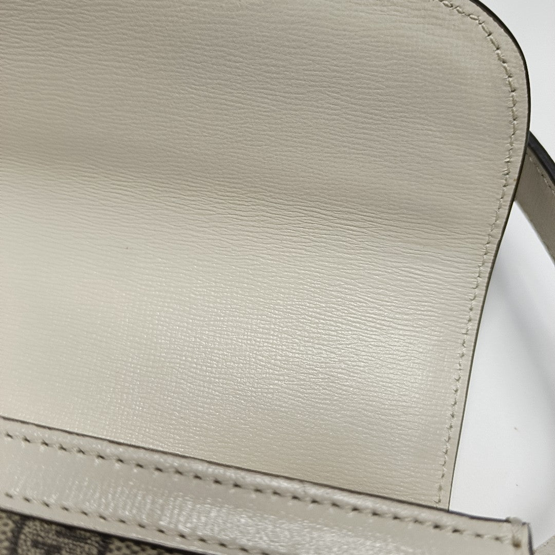 Horsebit 1955 Small Monogram Coated Canvas Beige