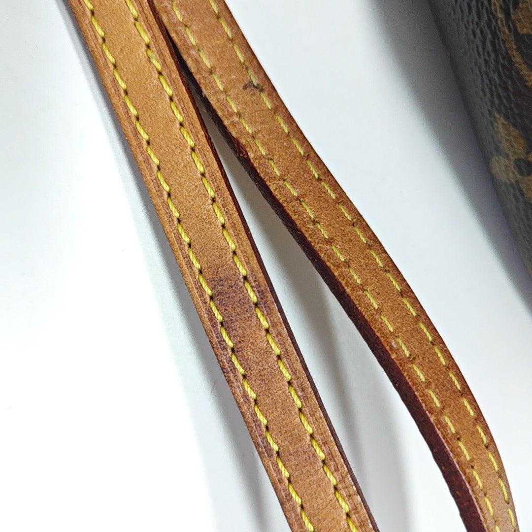 NÉONOÉ Nano Monogram Coated Canvas Brown