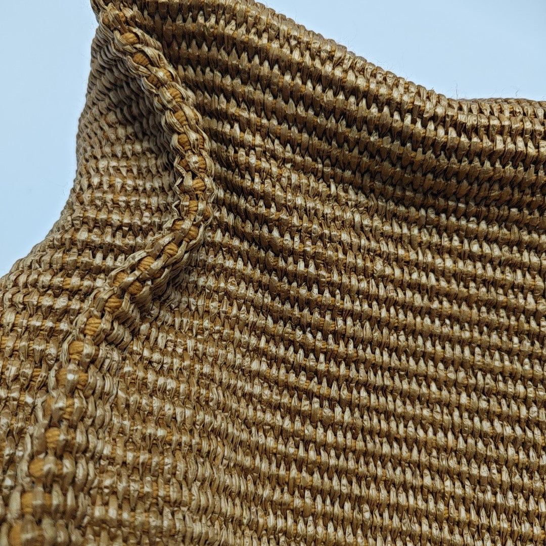 Straw Tote Bag Brown
