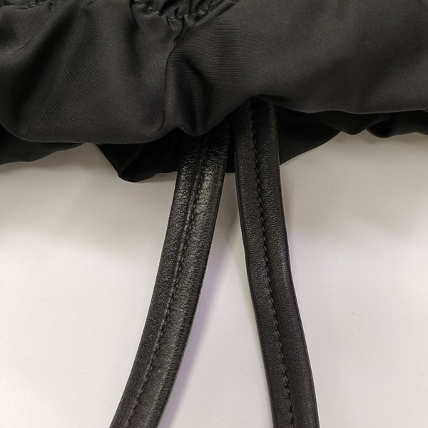 Nylon Top Handle Bag Black