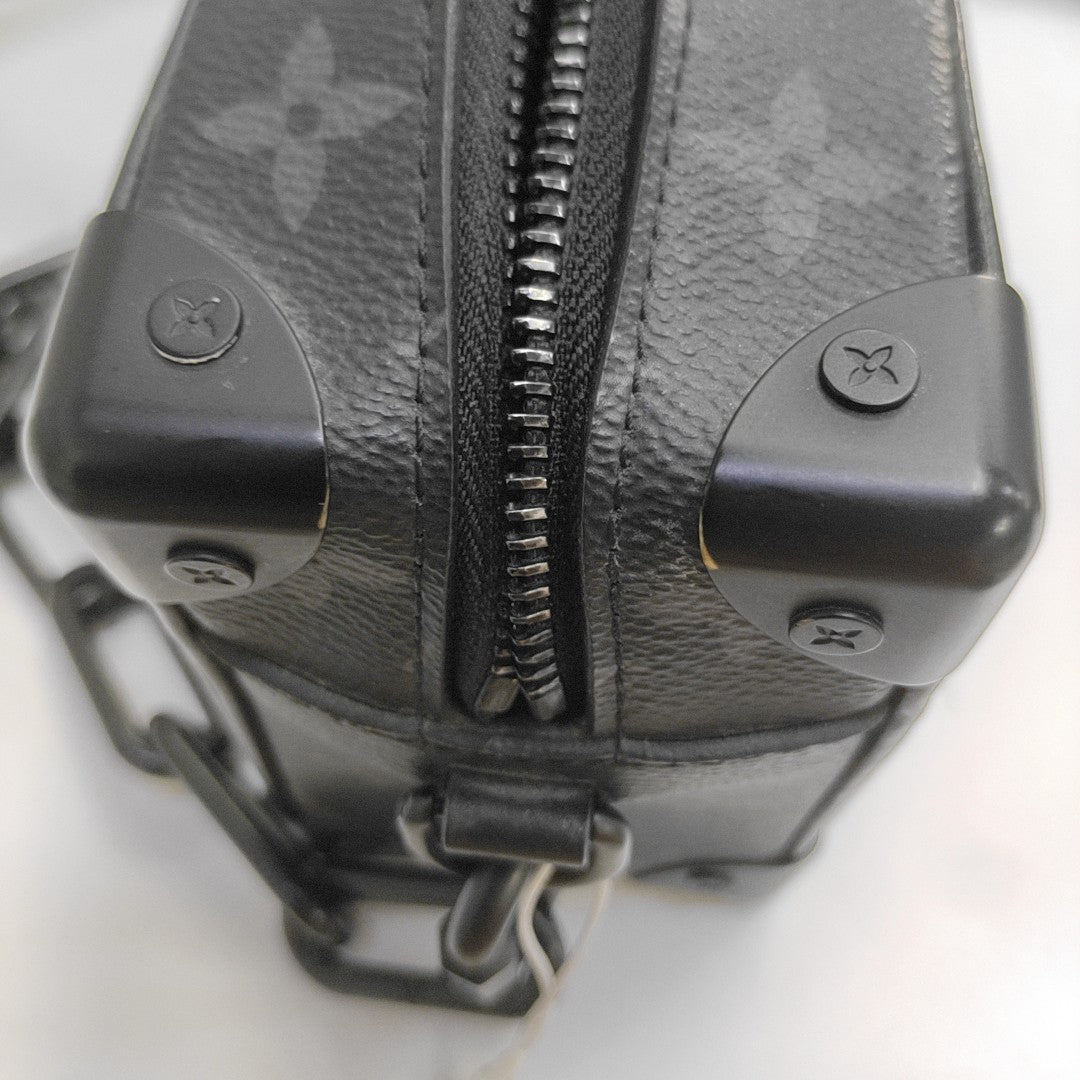 SOFT TRUNK Mini Monogram Coated Canvas Black