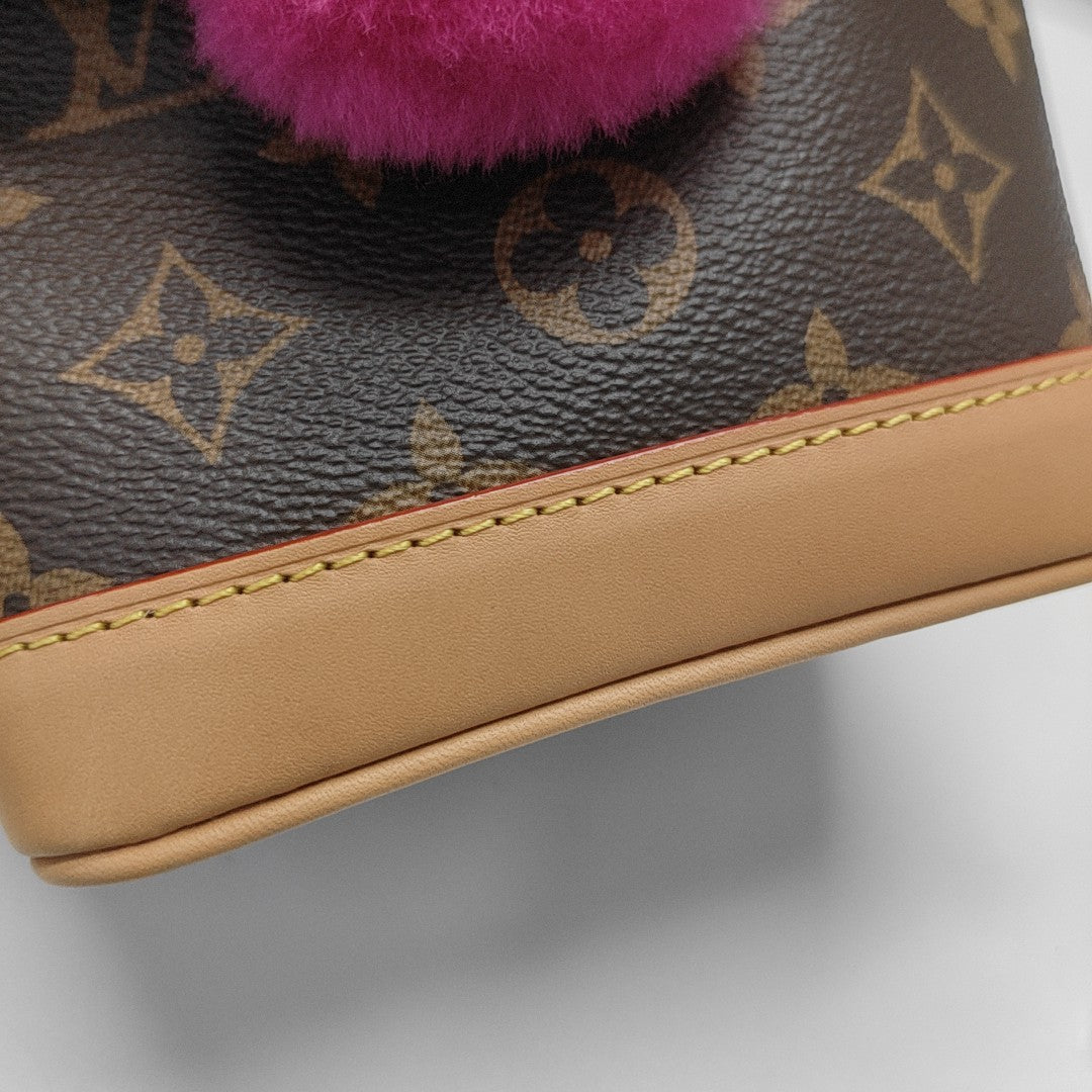 VIVIENNE Monogram Coated Canvas Brown