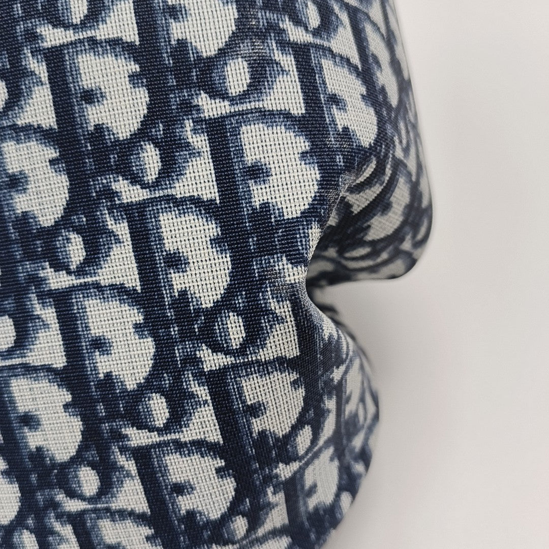 Oblique Coated Canvas Blue