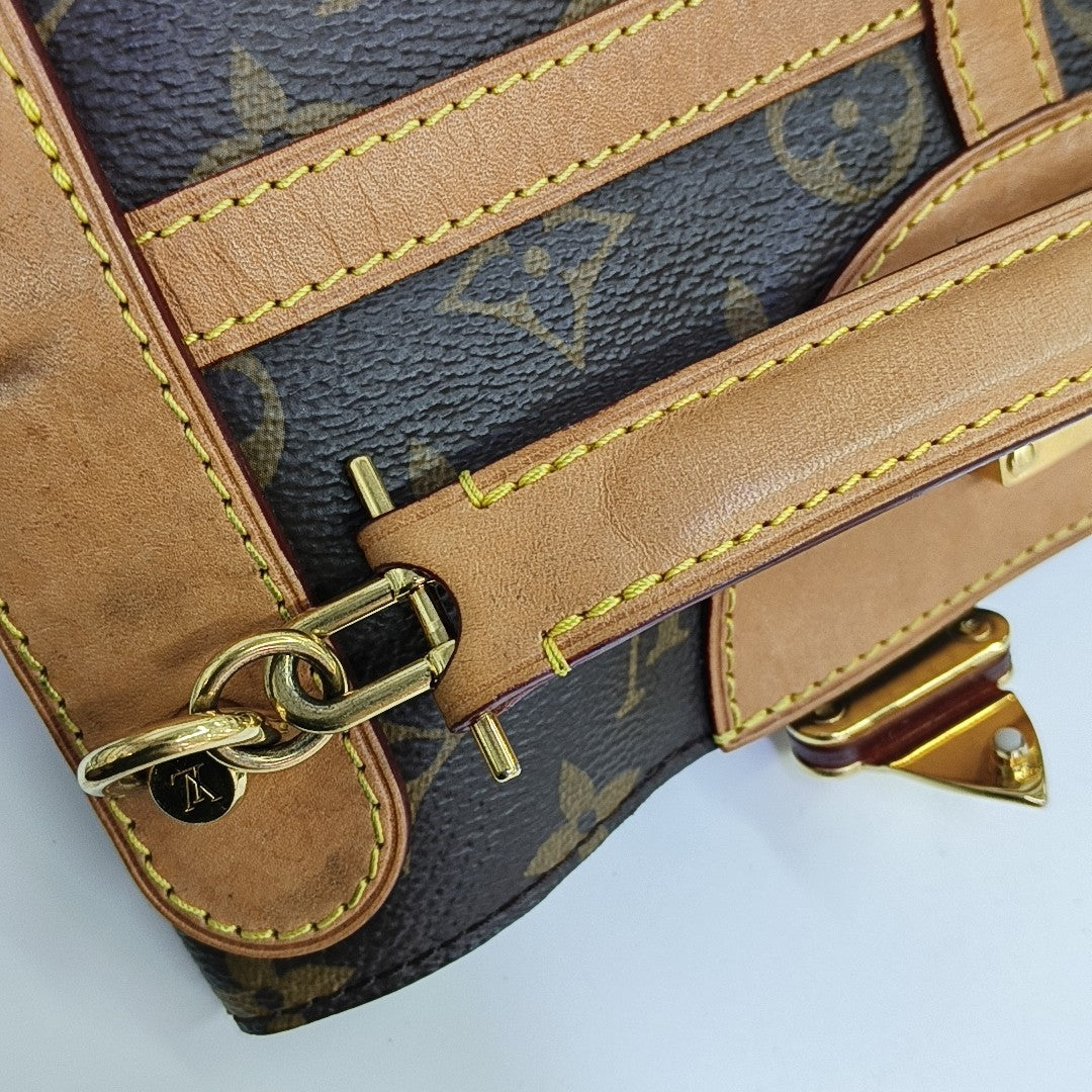 DUFFLE Monogram Coated Canvas Brown