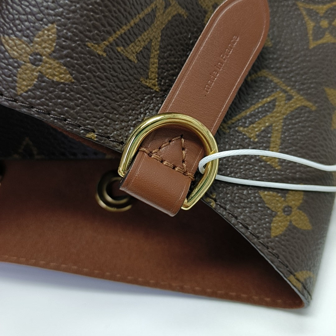 NÉONOÉ MM Monogram Coated Canvas Brown