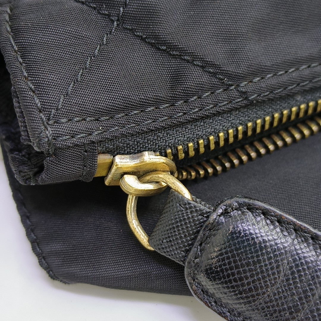 Nylon Quilted Nylon Black
