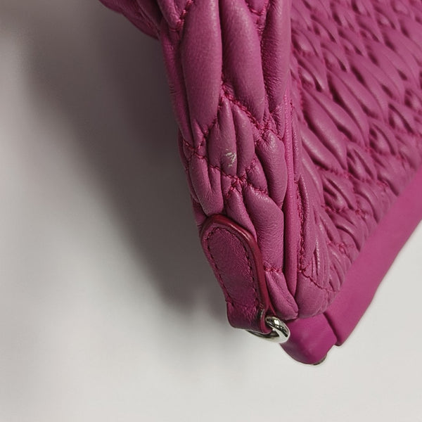 Matelassé Quilted Lambskin Pink