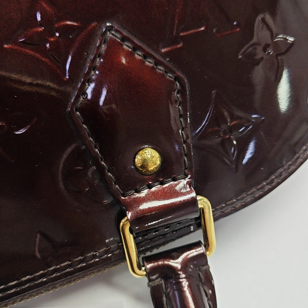 ALMA PM Monogram Patent Leather Red