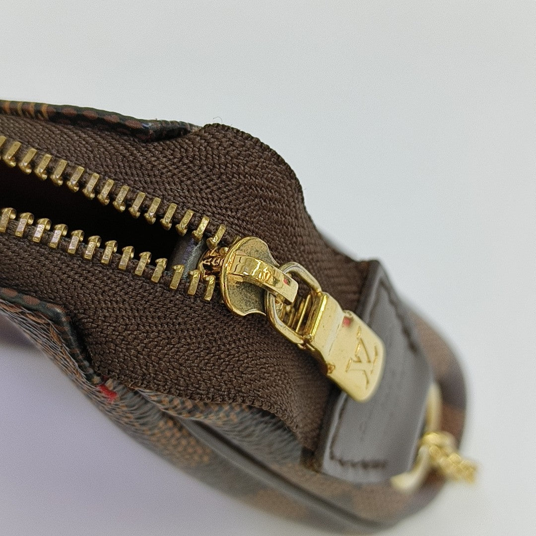 EVA Damier Ebene Coated Canvas Brown