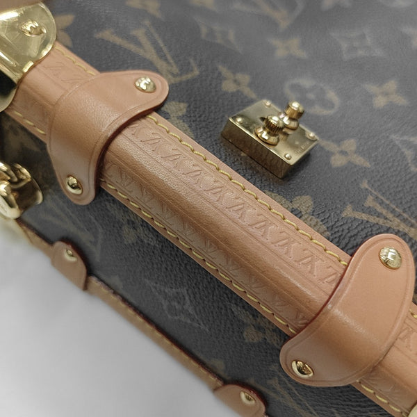 SIDE TRUNK MM Monogram Coated Canvas Brown
