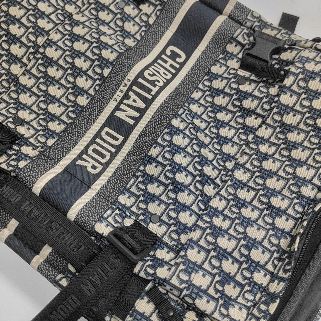 Diortravel Mini Oblique Fabric Blue