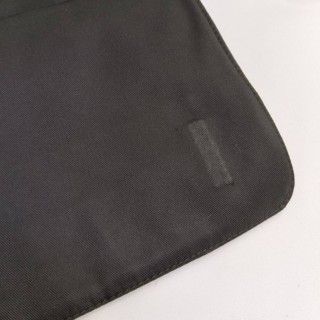 DISTRICT PM Monogram Coated Canvas Black