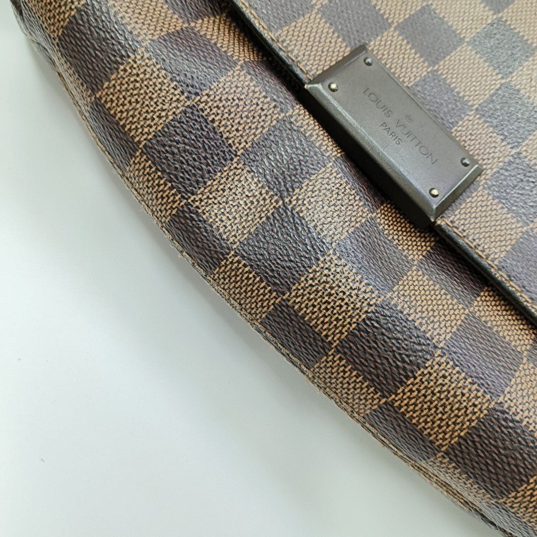 BROOKLYN Damier Ebene Coated Canvas Brown