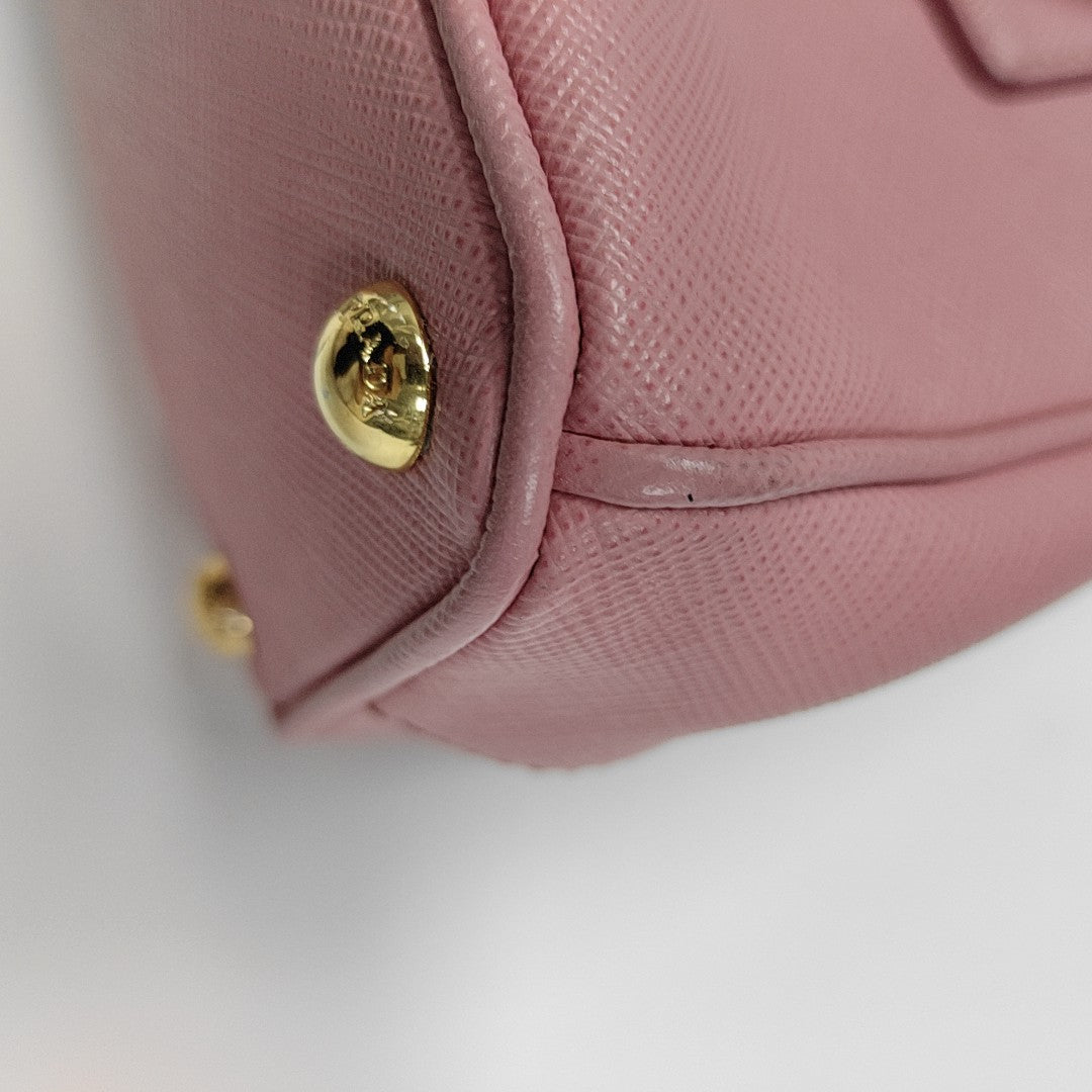 Galleria Super Mini Saffiano Calfskin Pink