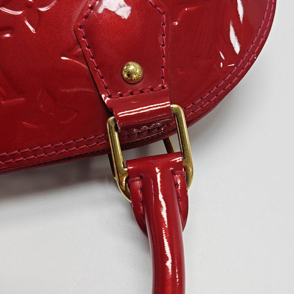 ALMA BB Monogram Patent Leather Red