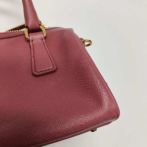 Saffiano Calfskin Shoulder Bag Pink