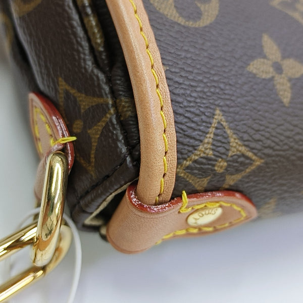 SAUMUR BB Monogram Coated Canvas Brown