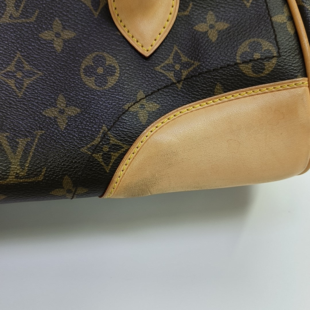 BEVERLY Monogram Coated Canvas Brown