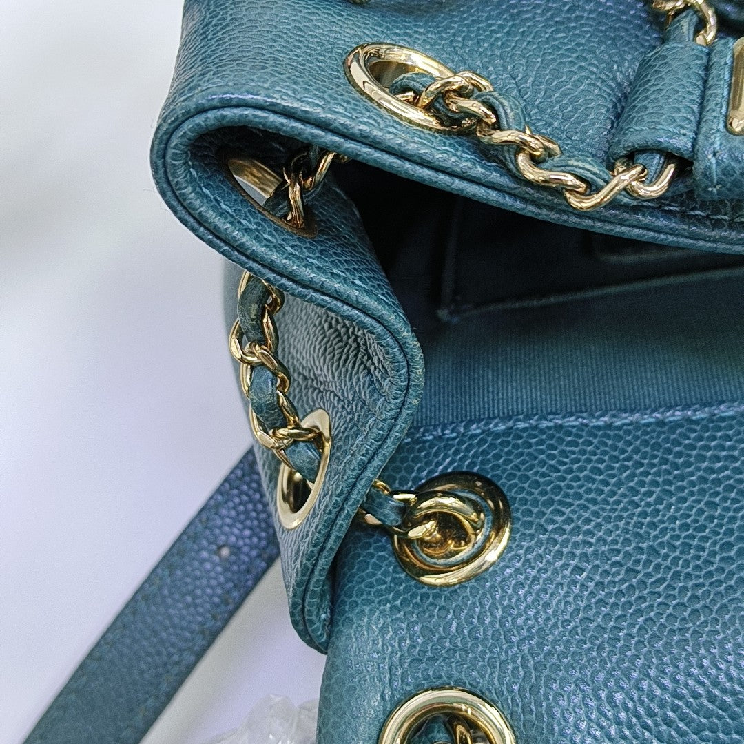 DUMA Quilted Calfskin Green
