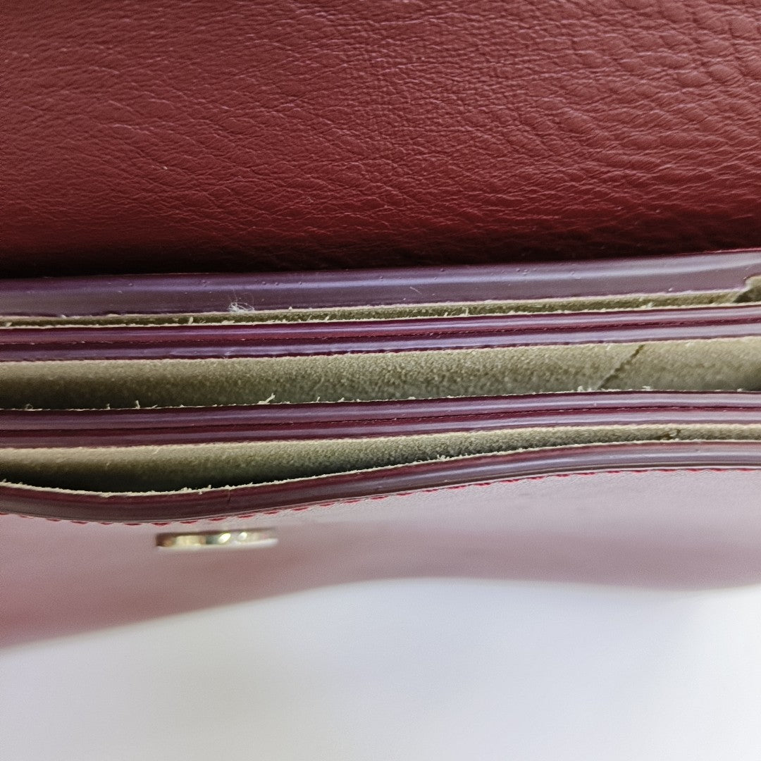 Faye Small Calfskin Red