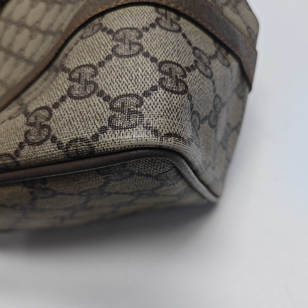 Monogram Coated Canvas Top Handle Bag Beige