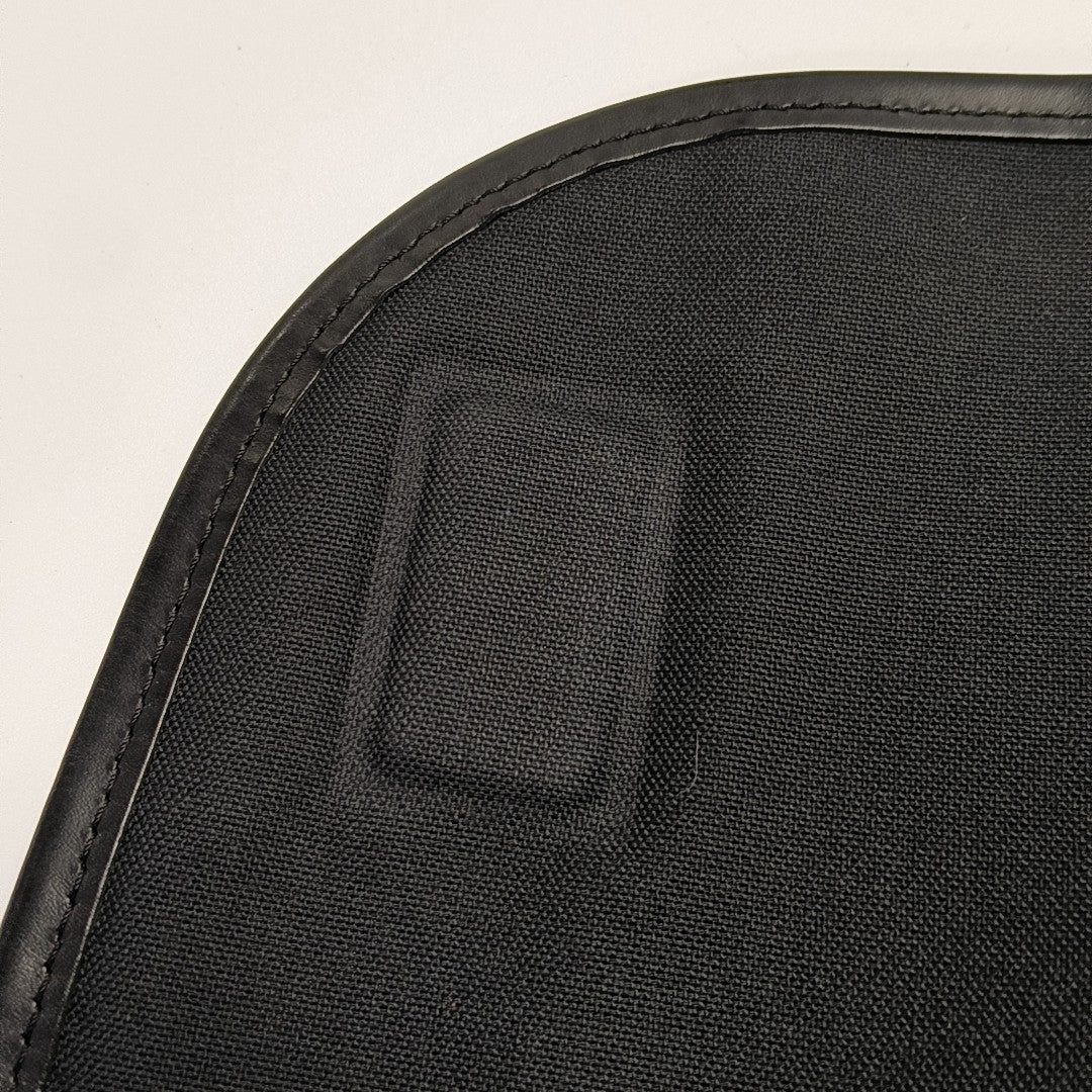 Monogram Coated Canvas Shoulder Bag Black