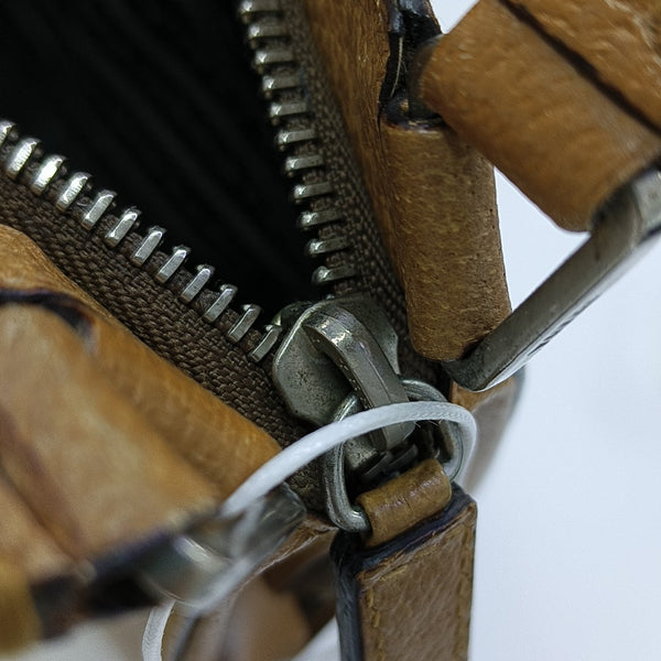 Calfskin Top Handle Bag Yellow