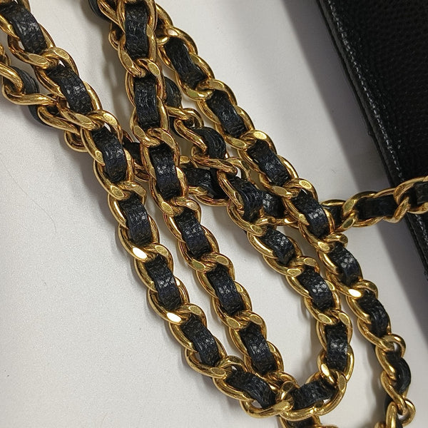 WOC Quilted Grained Calfskin Black