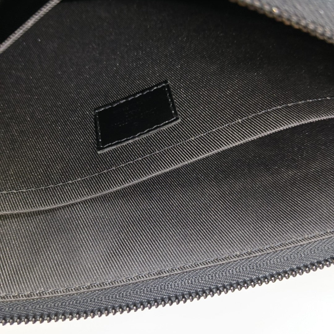 Monogram Coated Canvas Black