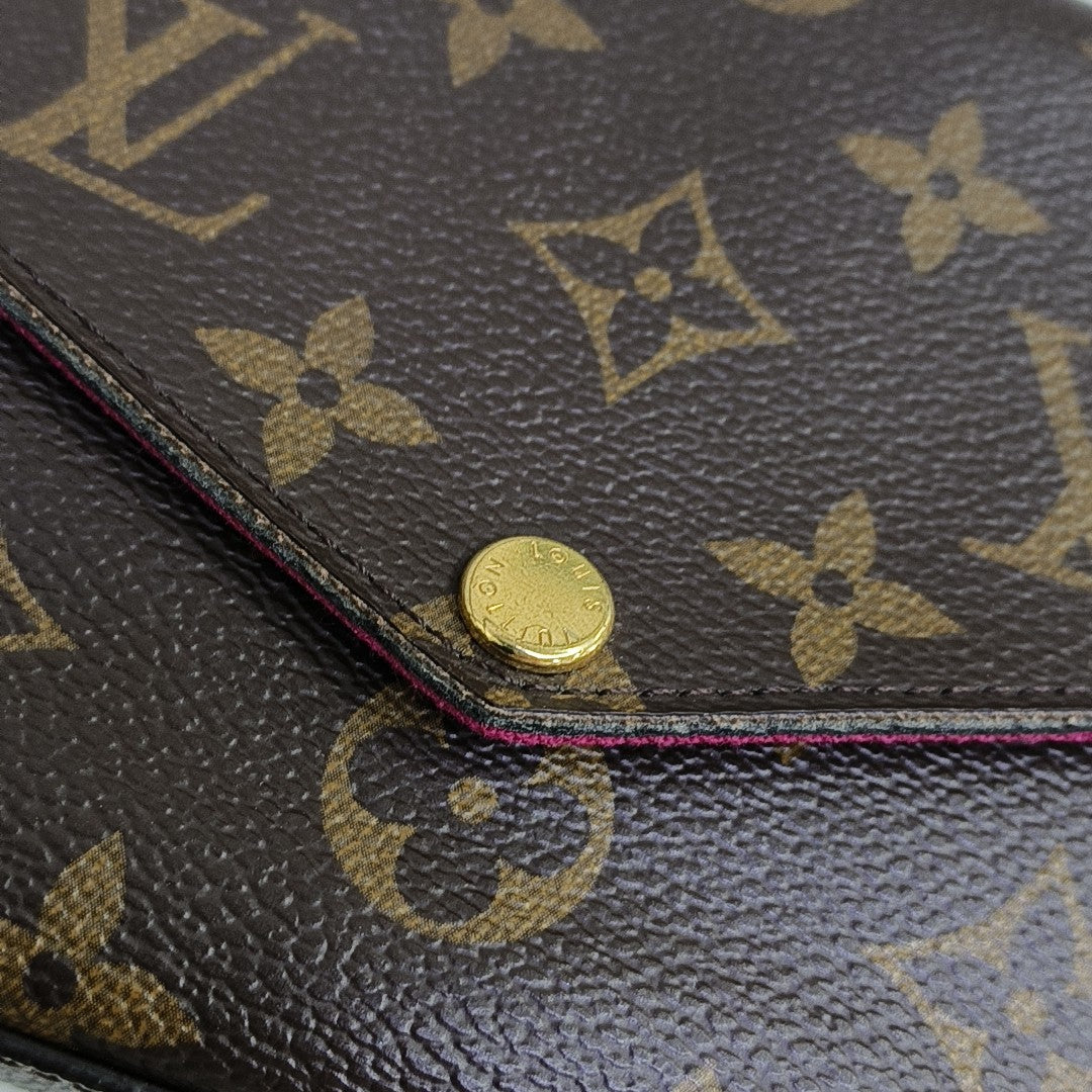 FÉLICIE Monogram Coated Canvas Brown