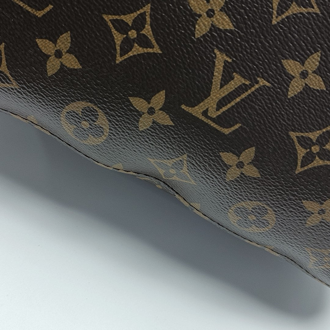 NÉONOÉ MM Monogram Coated Canvas Brown