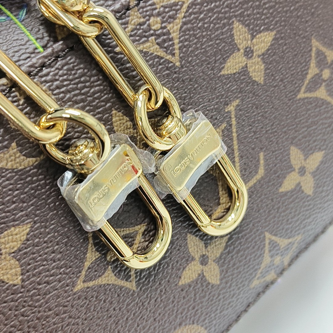 SPEEDY 20 Monogram Coated Canvas Brown