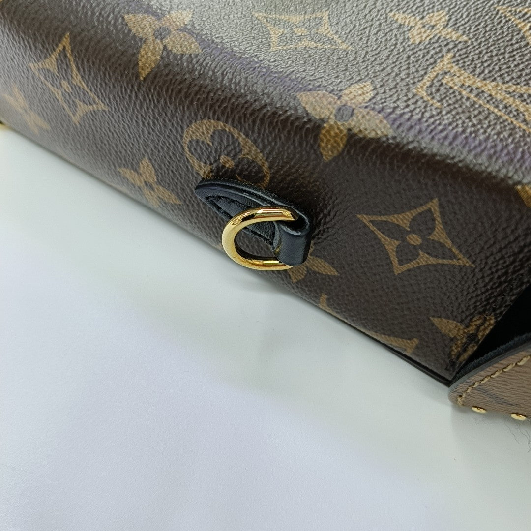 CAMERA BOX Monogram Coated Canvas Brown