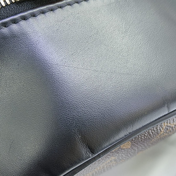 JOSH Monogram Coated Canvas Brown