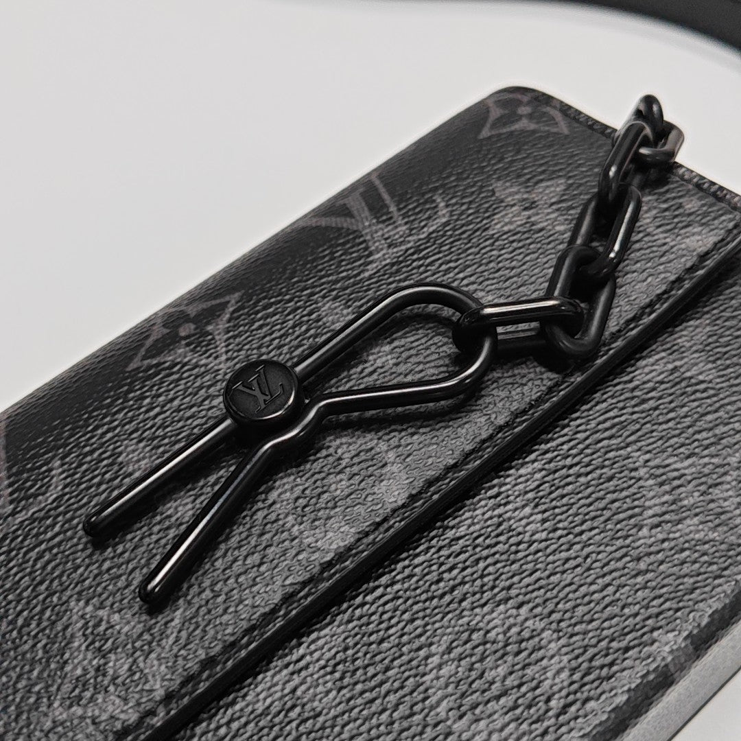 STEAMER Mini Monogram Coated Canvas Black