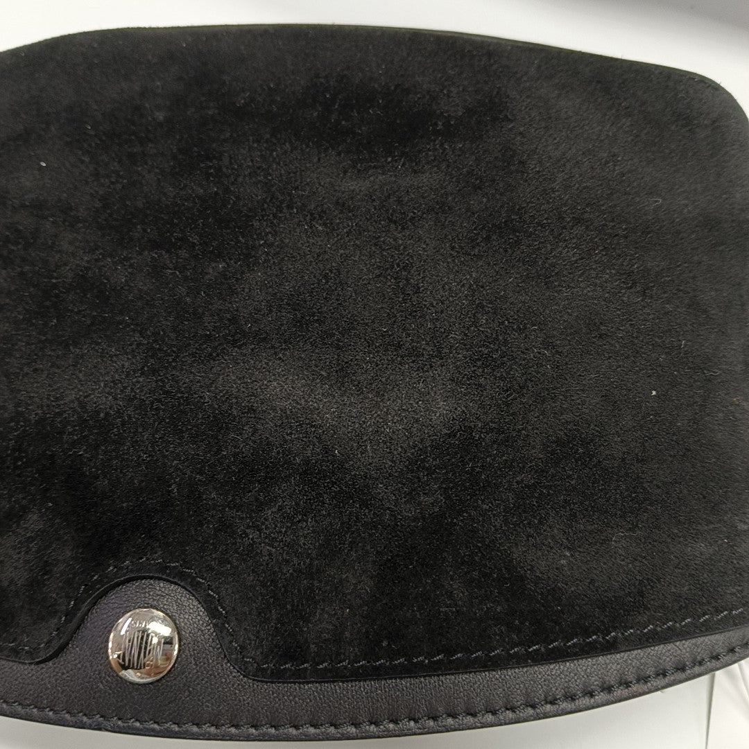 Suede Crossbody Bag Black