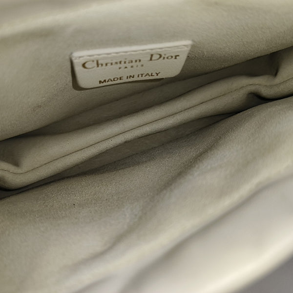 Lady Dior Milly Mini Cannage Lambskin White