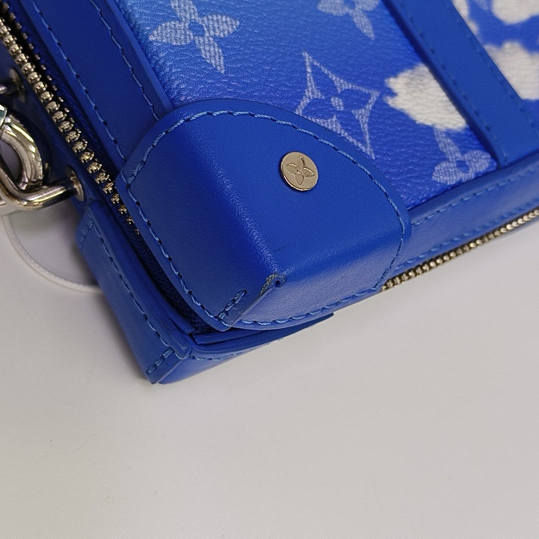 WALLET TRUNK Monogram Coated Canvas Blue