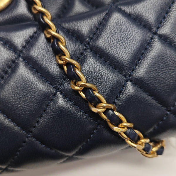 CLASSIC FLAP Mini Quilted Lambskin Blue