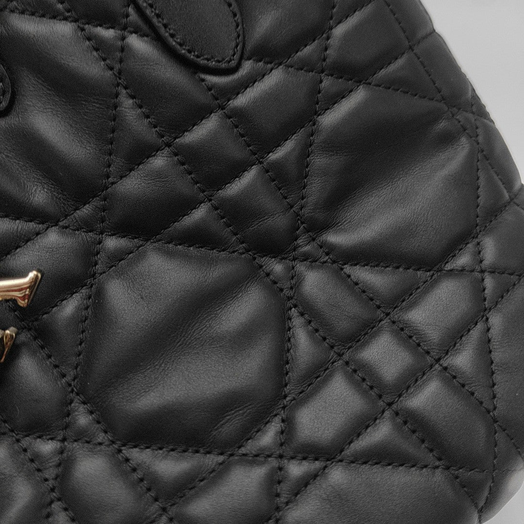Toujours Small Cannage Lambskin Black