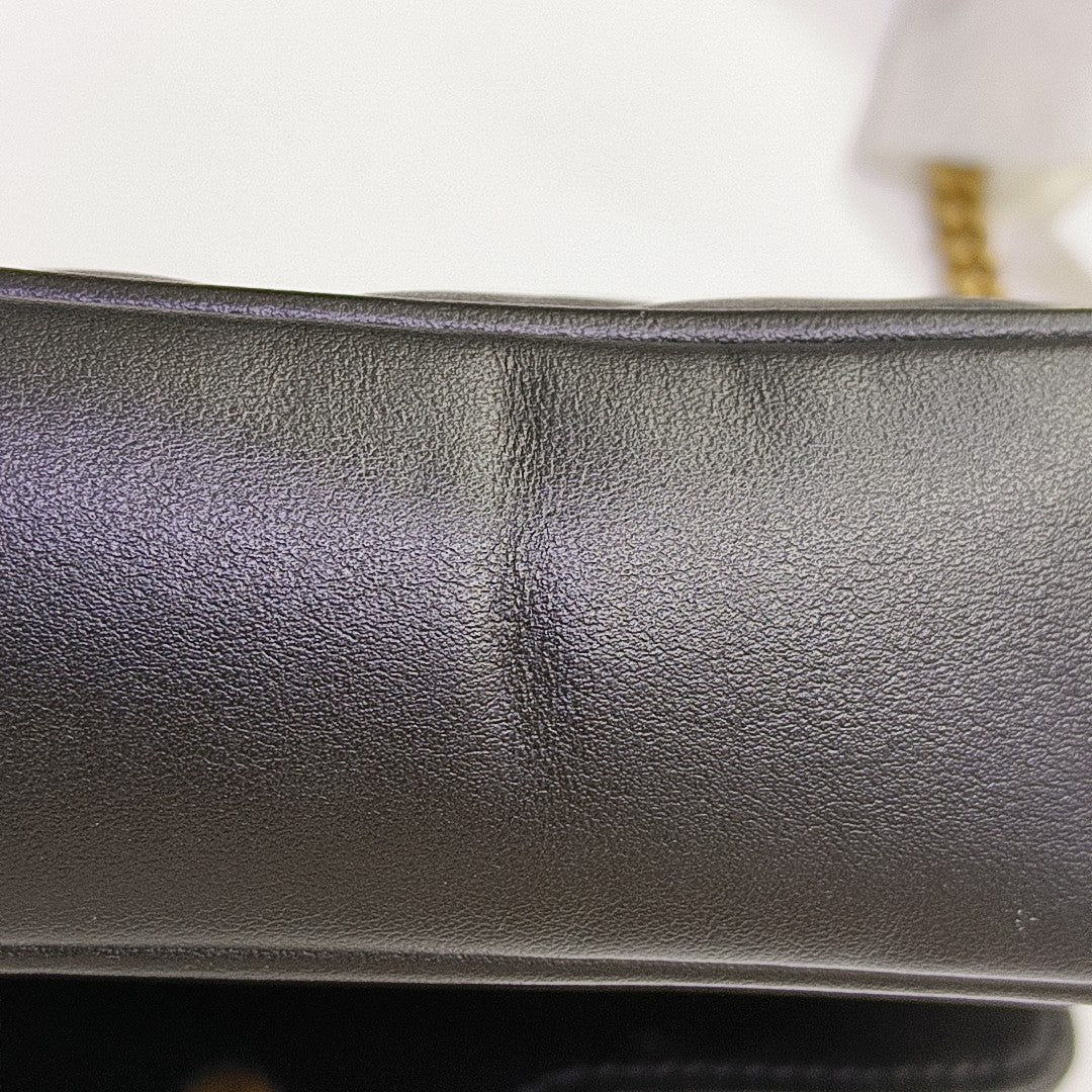 GG Marmont Mini Quilted Calfskin Black