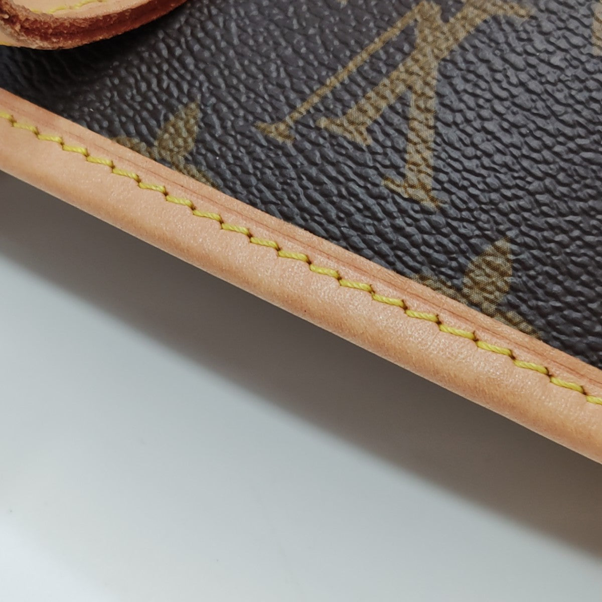 NEVERFULL MM Monogram Coated Canvas Brown