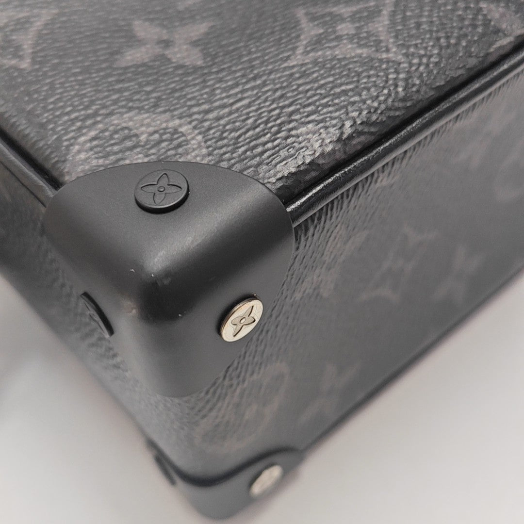 SOFT TRUNK Mini Monogram Coated Canvas Black