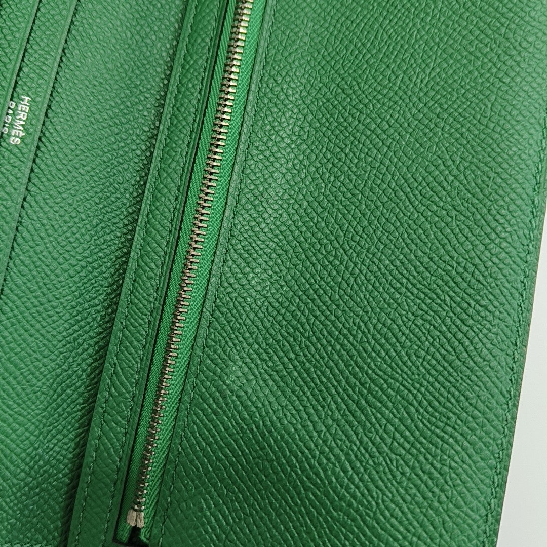 Bearn Medium Epsom Green Wallet