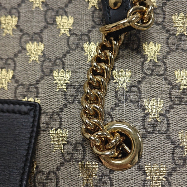 Padlock Small Monogram Coated Canvas Beige