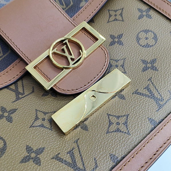 DAUPHINE MM Monogram Coated Canvas Brown