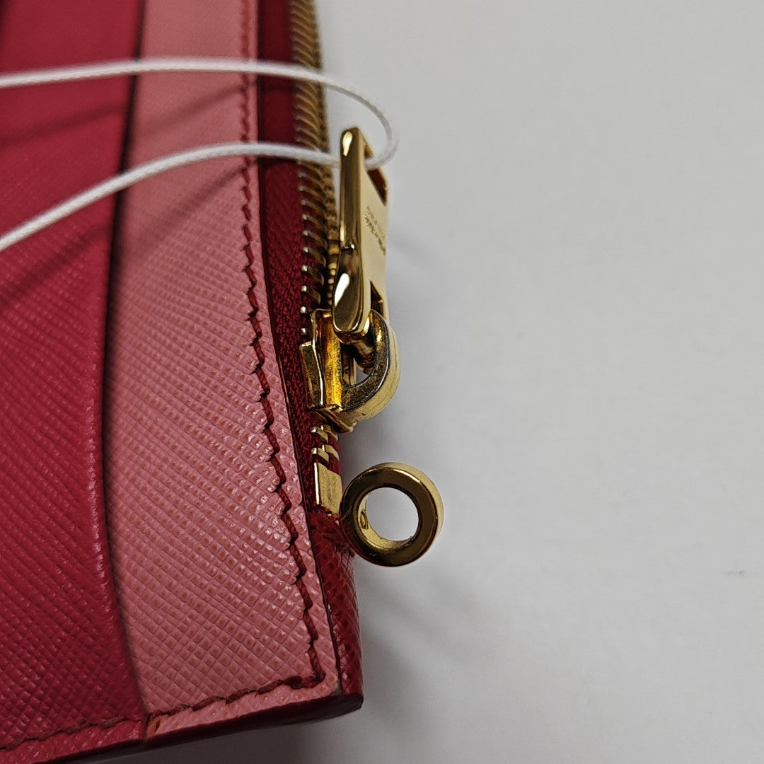 Calfskin Clutch Red