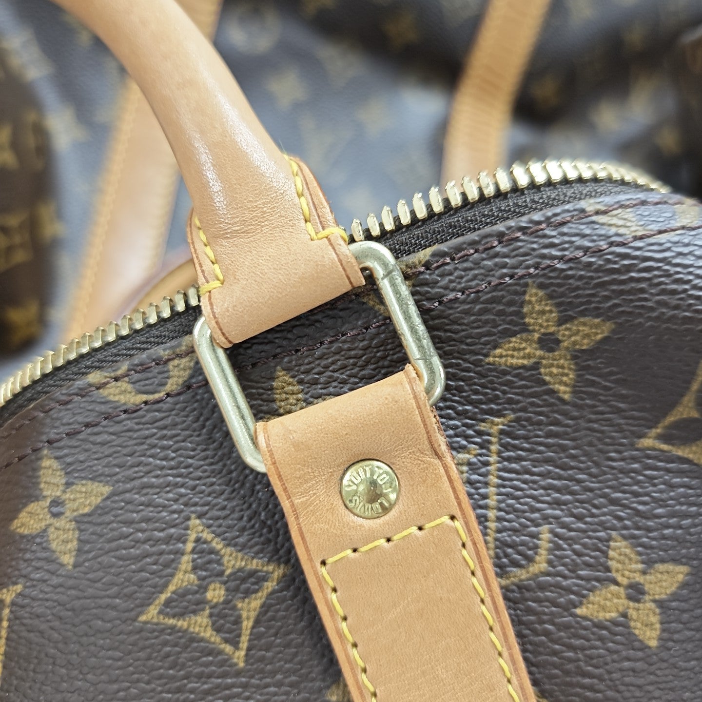 SAC SOUPLE 55 Monogram Coated Canvas Brown