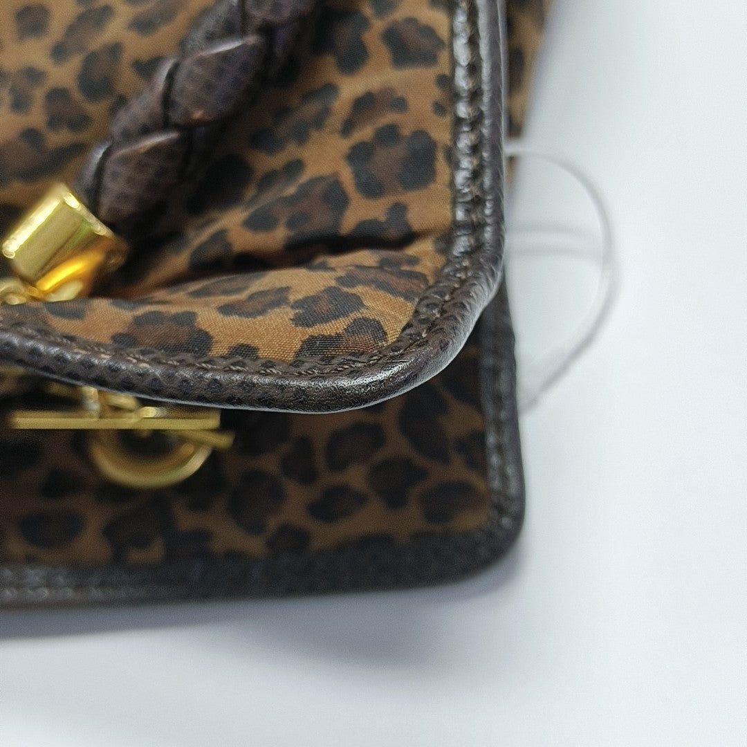 Fabric Tote Bag Brown